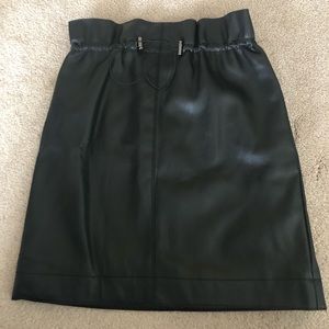 Black Faux Leather Skirt - new with tag!
